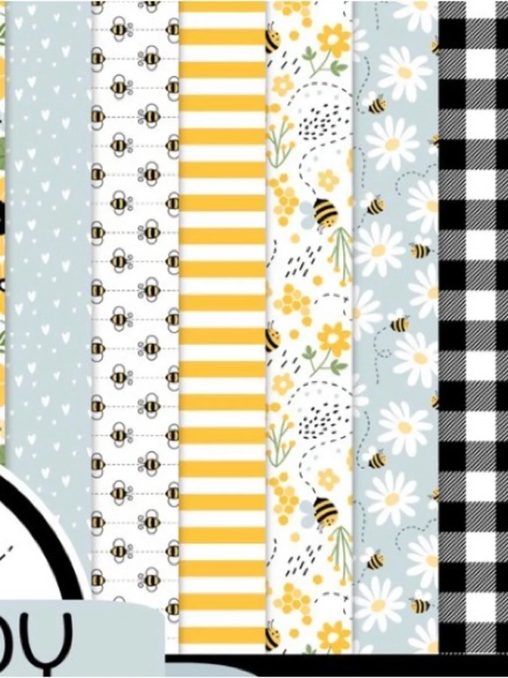 Echo Park Paper-Bee Happy Collection Kit 12x12” Paper & Sticker Sheet